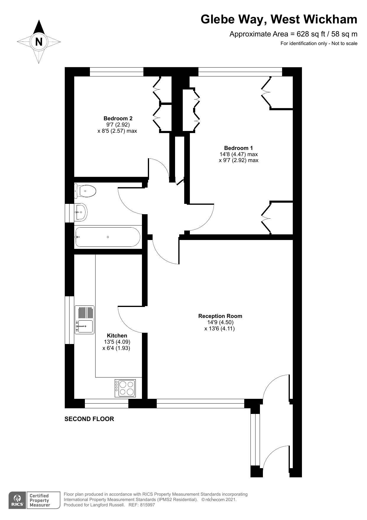 Glebe Way, West Wickham BR4, 2 bedroom flat for sale 60953459