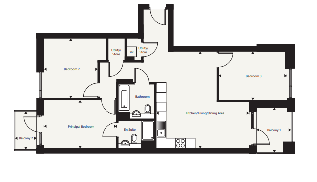 104, Carlton Vale, Kilburn floorplan