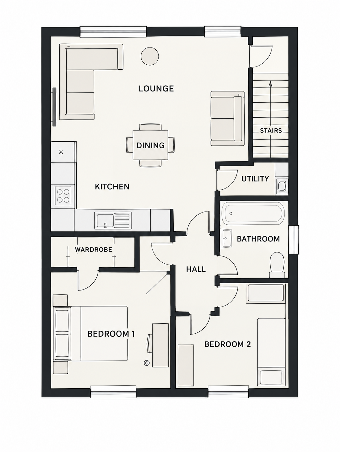 Plot 35, Stonehouse Court, Stonehouse floorplan