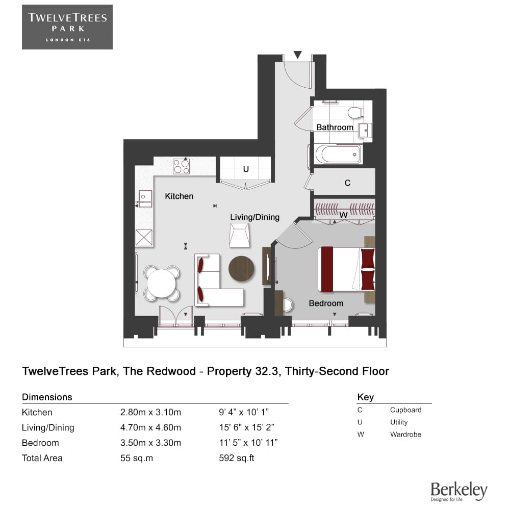 West Ham, E16 4Da, West Ham floorplan