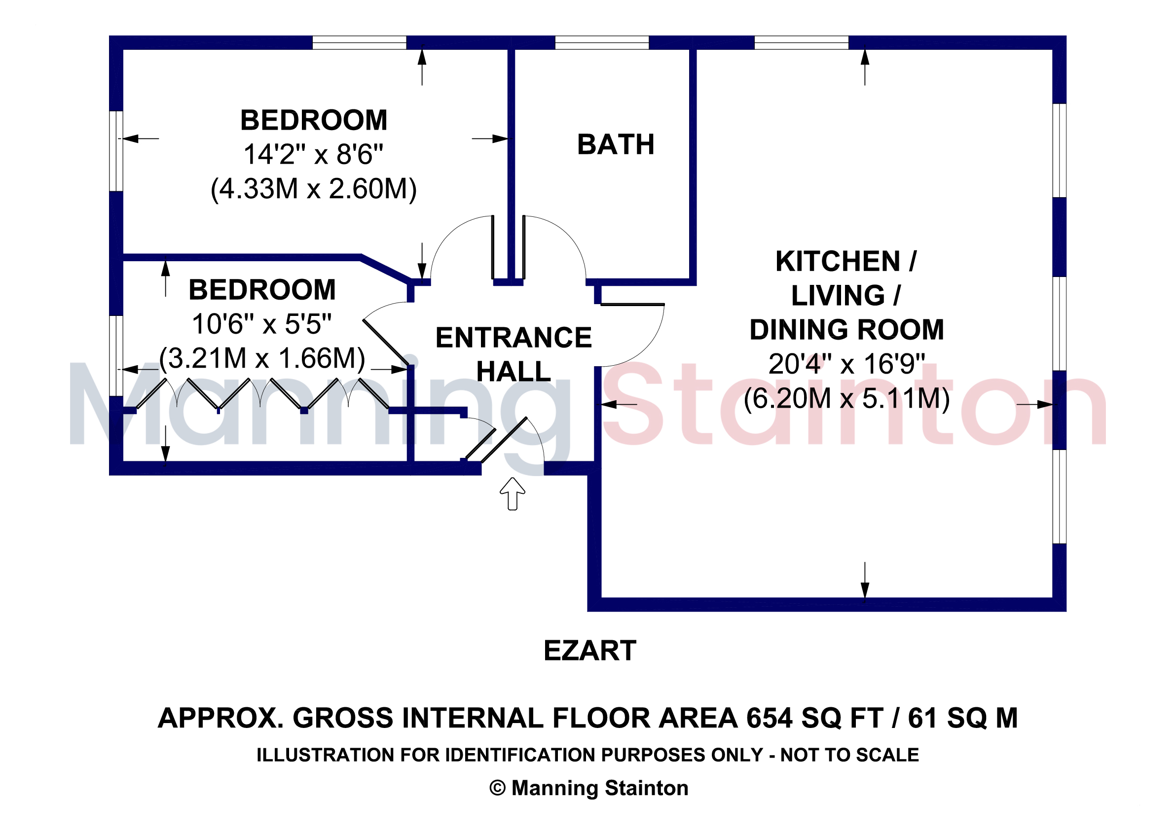 41, Ezart Avenue, West Yorkshire floorplan