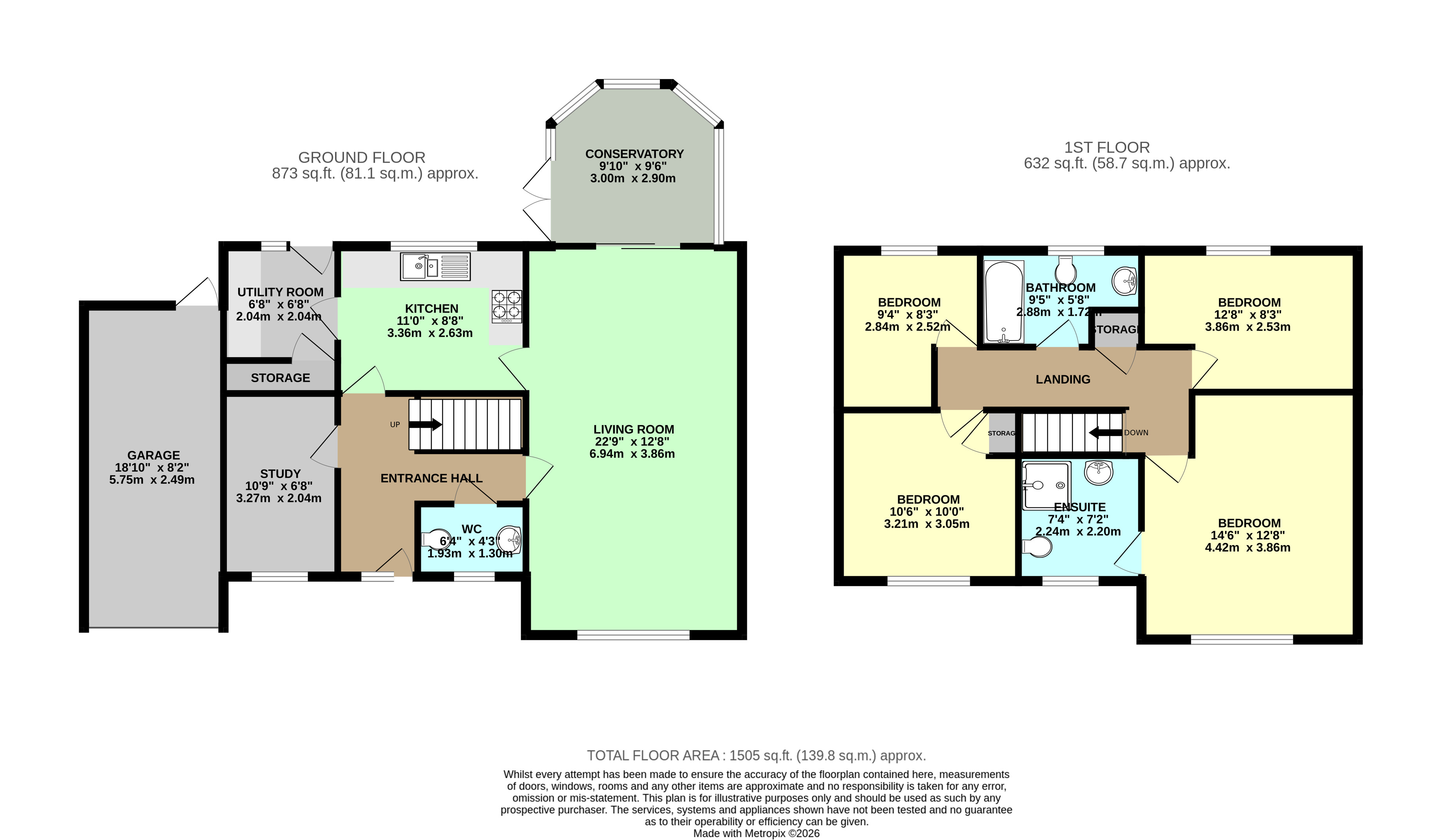 75, Gatesbridge Park, Doncaster floorplan