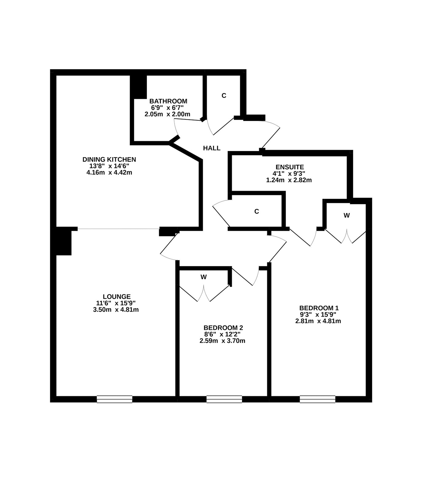 Woolcarder's Court, Cambusbarron, Stirling FK7, 2 bedroom flat for sale