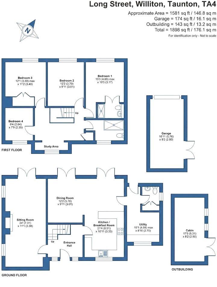 Dalisiai, 57, Long Street, Taunton floorplan