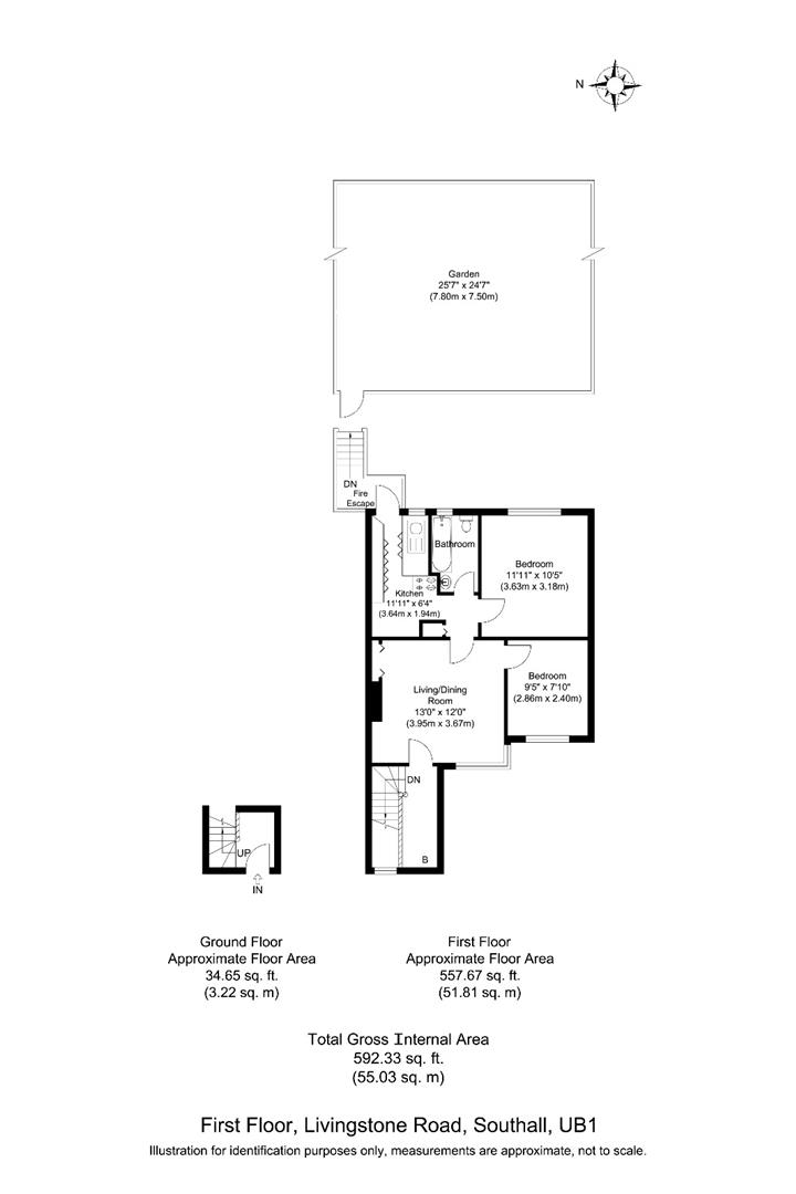 26a, Livingstone Road, Southall floorplan
