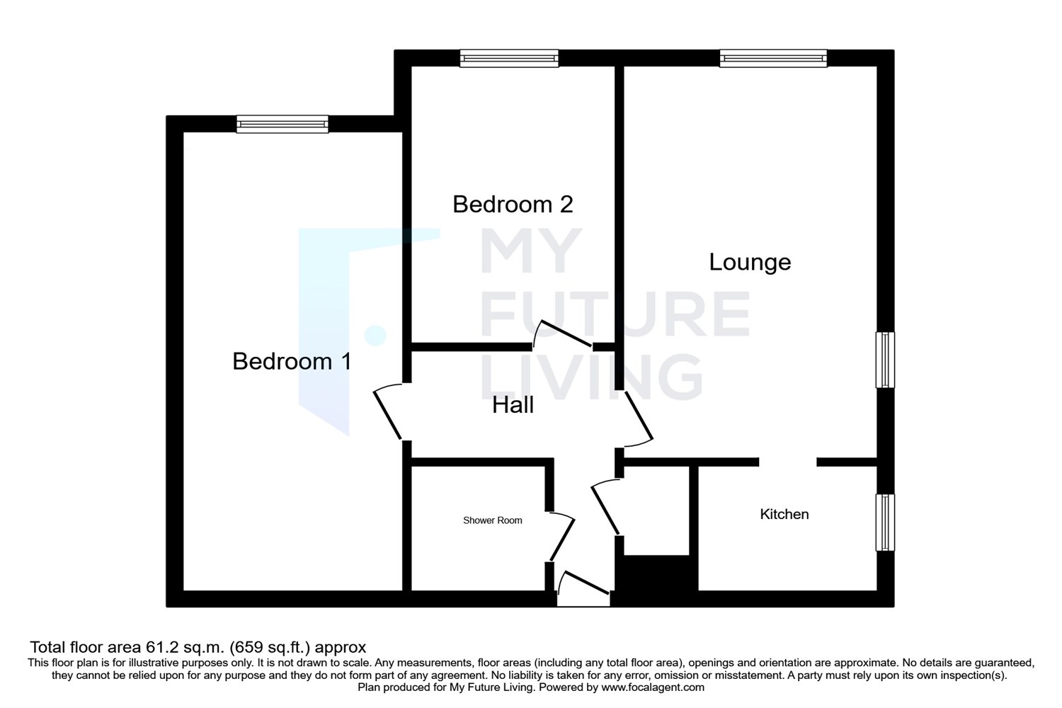 58, Homesands House, Park Road, Southport floorplan