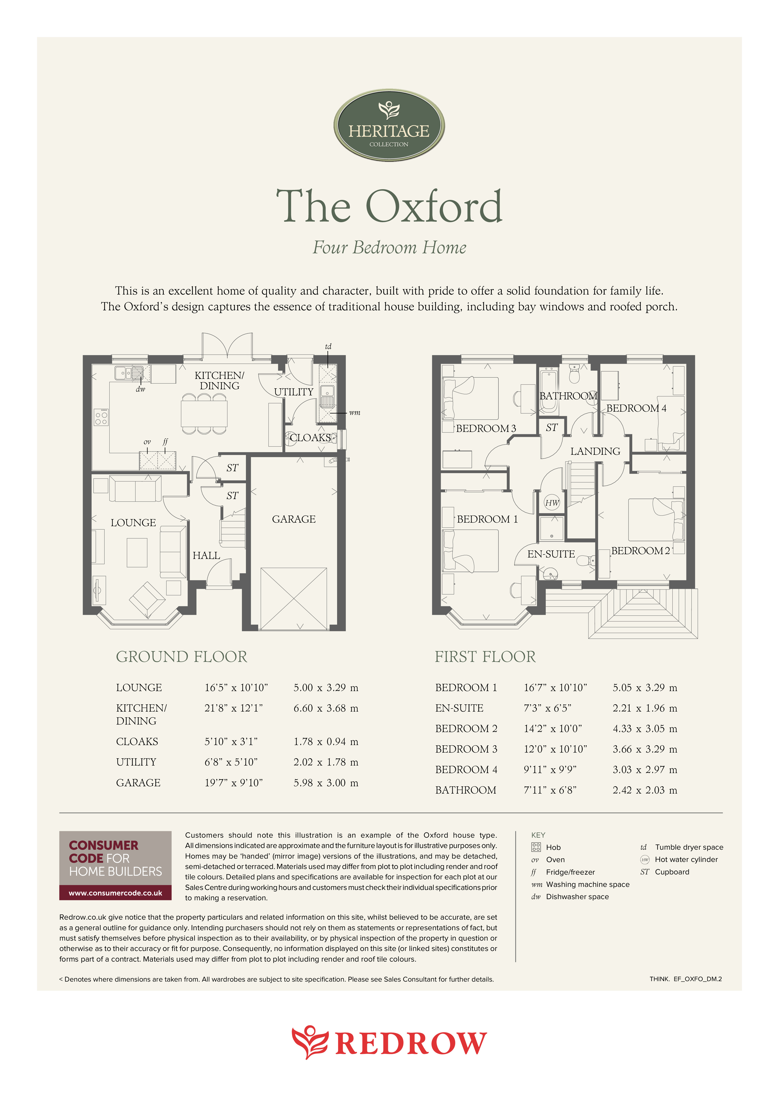 "Oxford" at Ledsham Road, Little Sutton, Ellesmere Port CH66, 4 bedroom