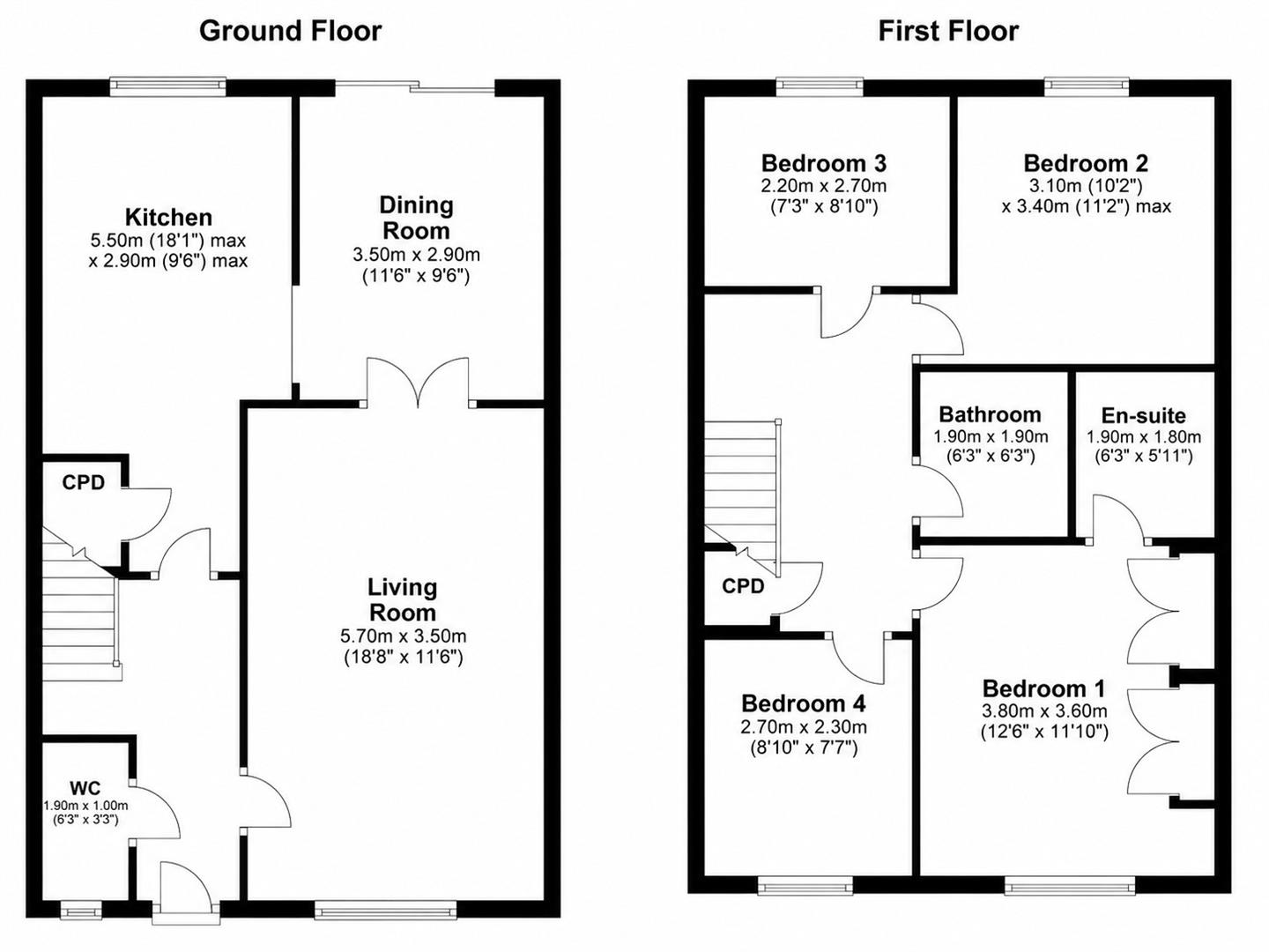 10, Scribers Drive, Northampton floorplan