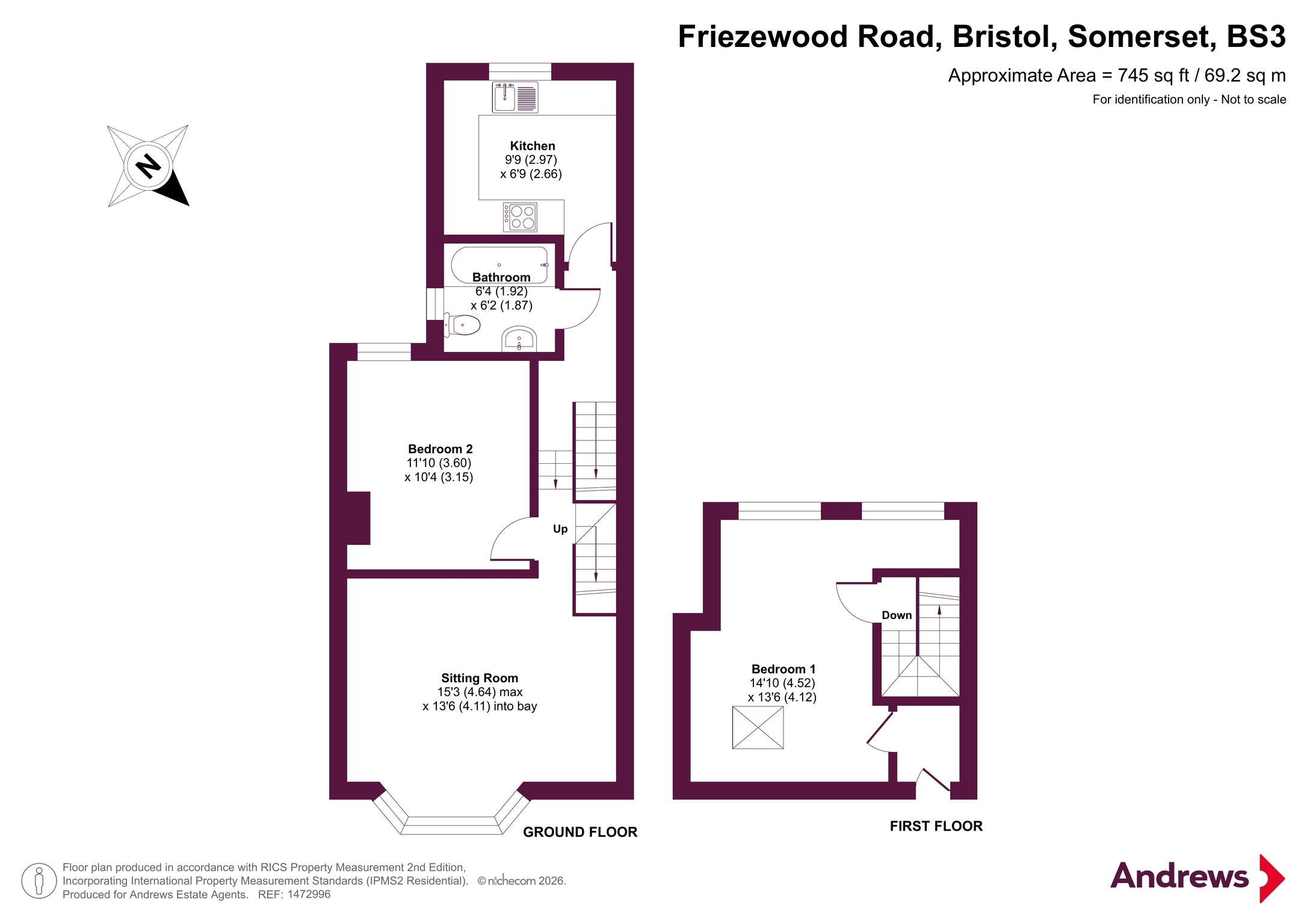 Flat B, 9, Friezewood Road, Somerset floorplan