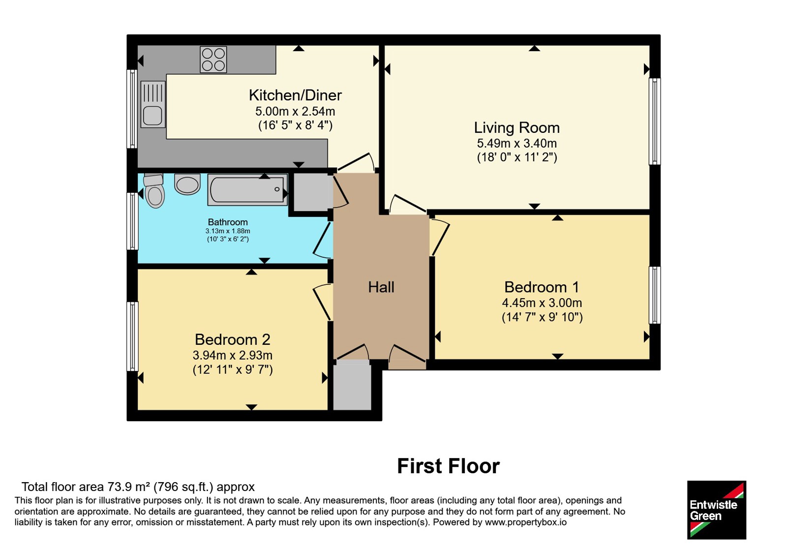 Flat 4, 16, Westcliffe Road, Merseyside floorplan