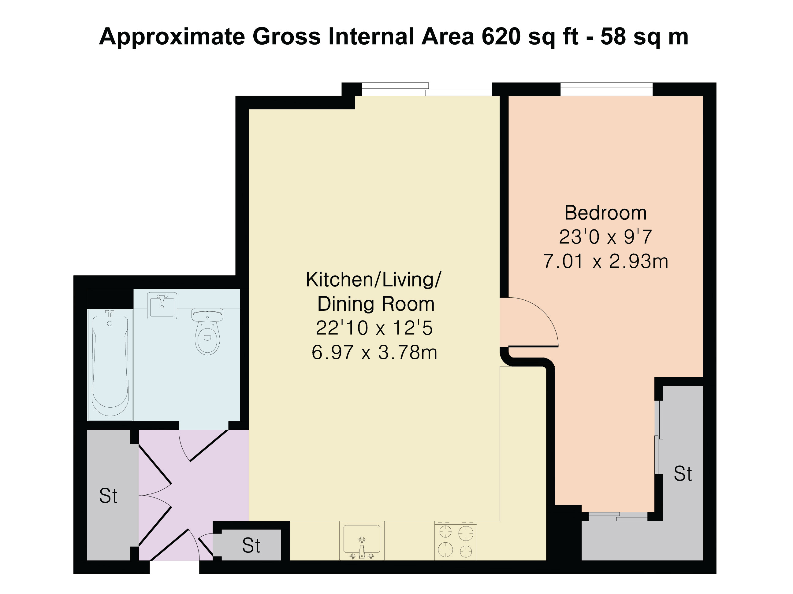 Seagrave Road, London floorplan