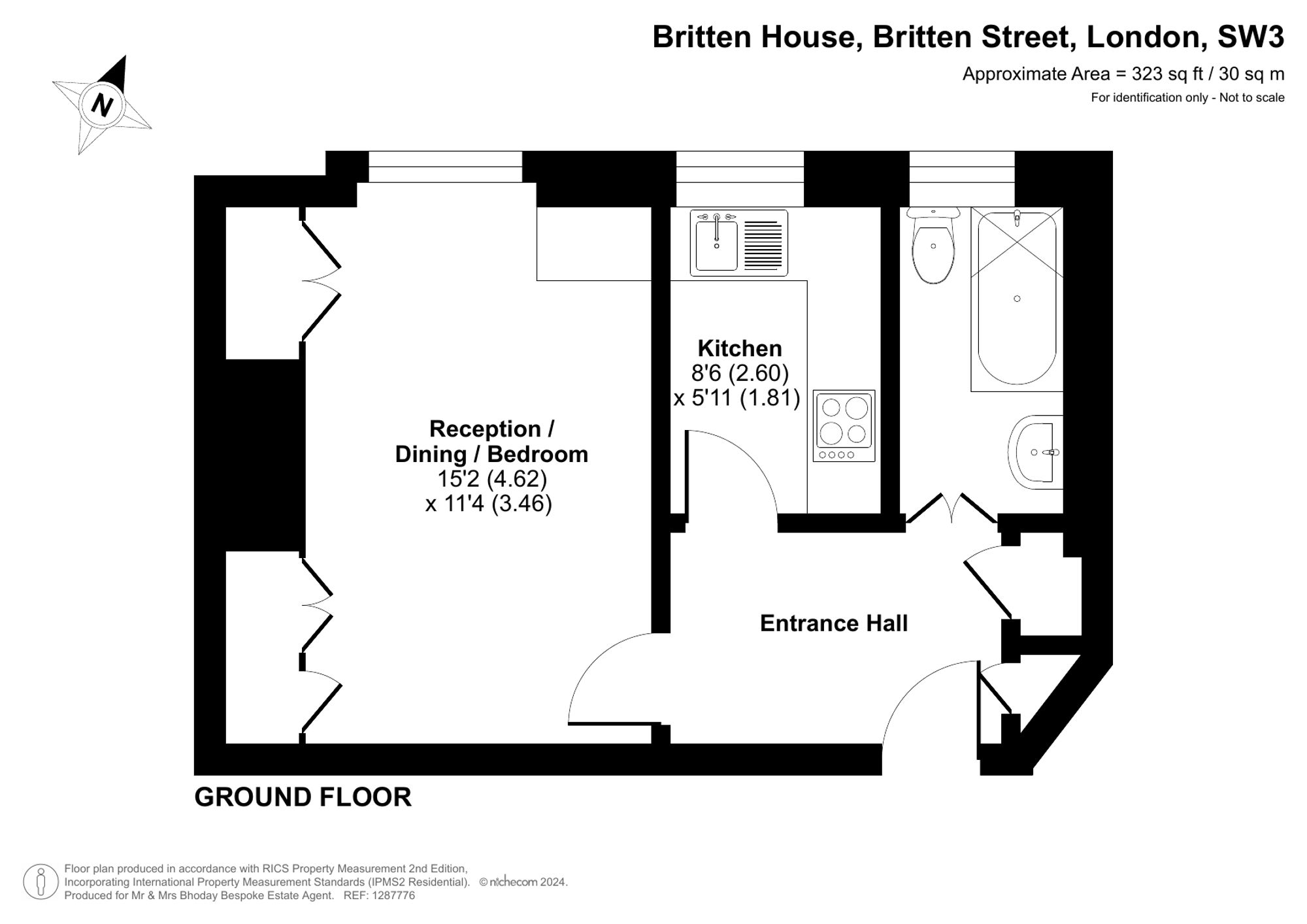 4 Britten House, Britten Street, London floorplan