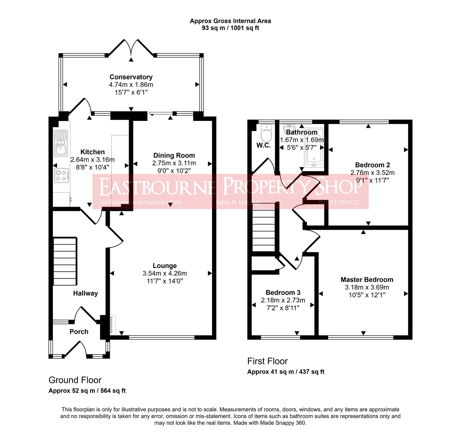11, Cornwallis Close, Eastbourne floorplan