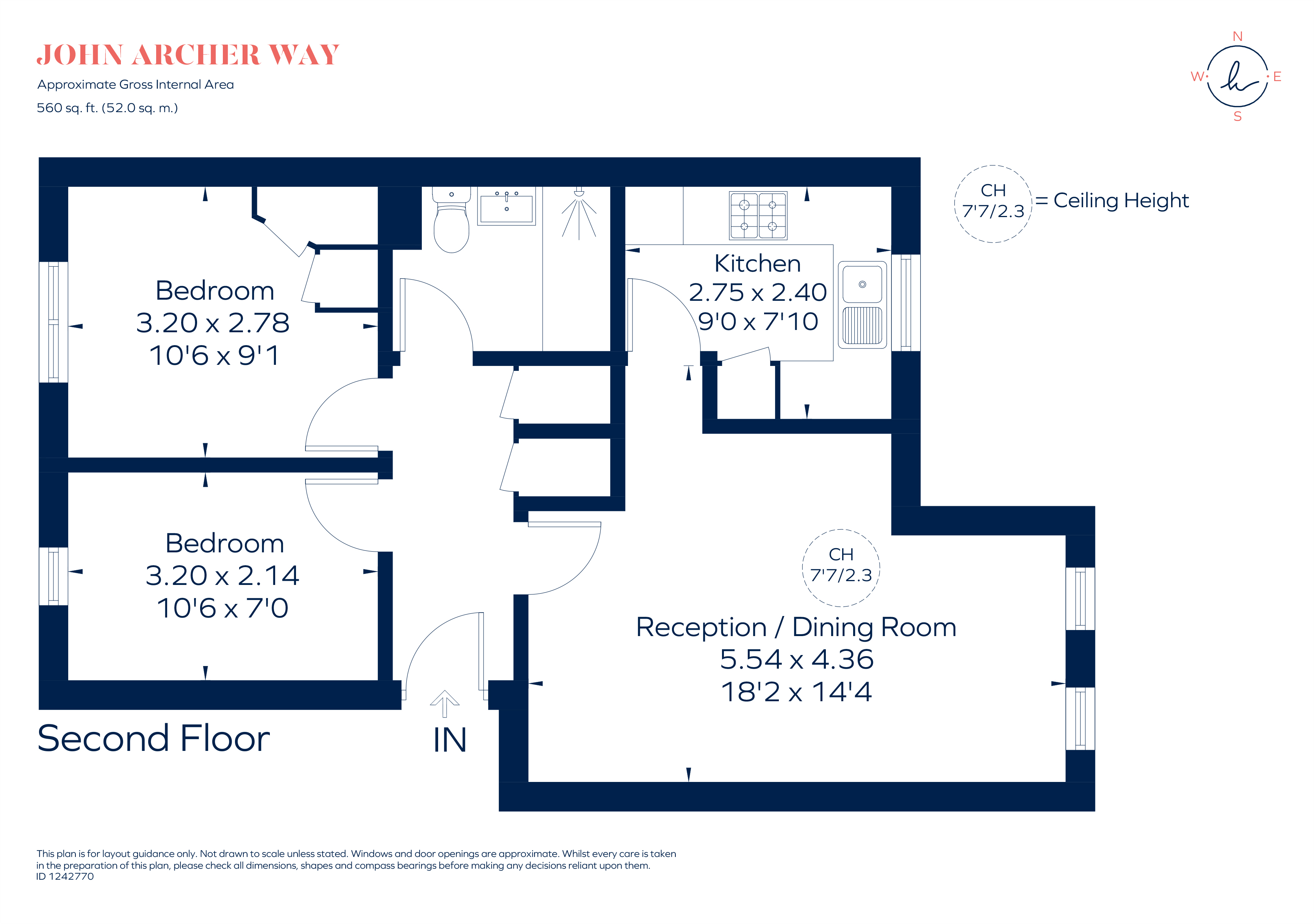 94, John Archer Way, London floorplan