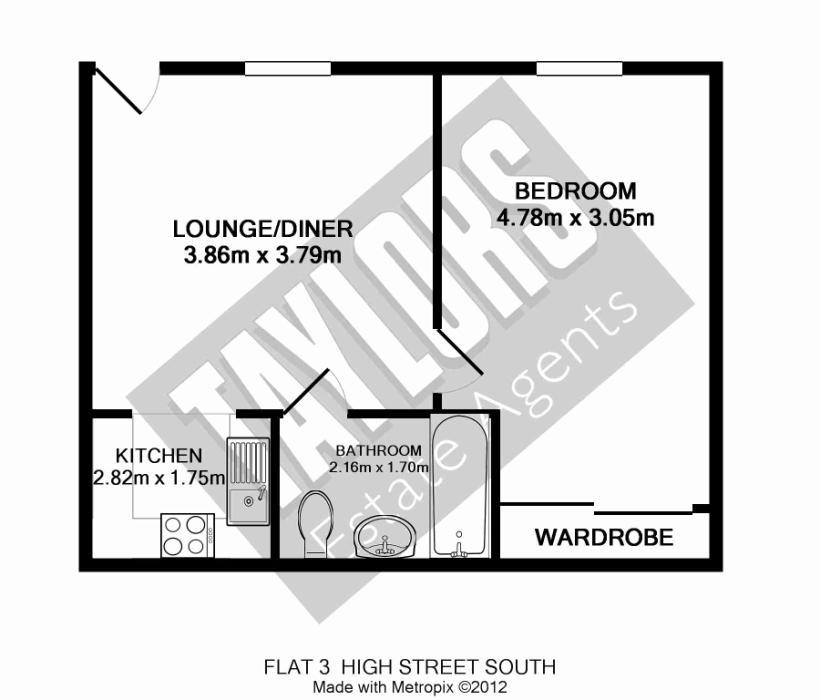 1 Bedrooms Maisonette for sale in High Street South, Dunstable, Bedfordshire LU6