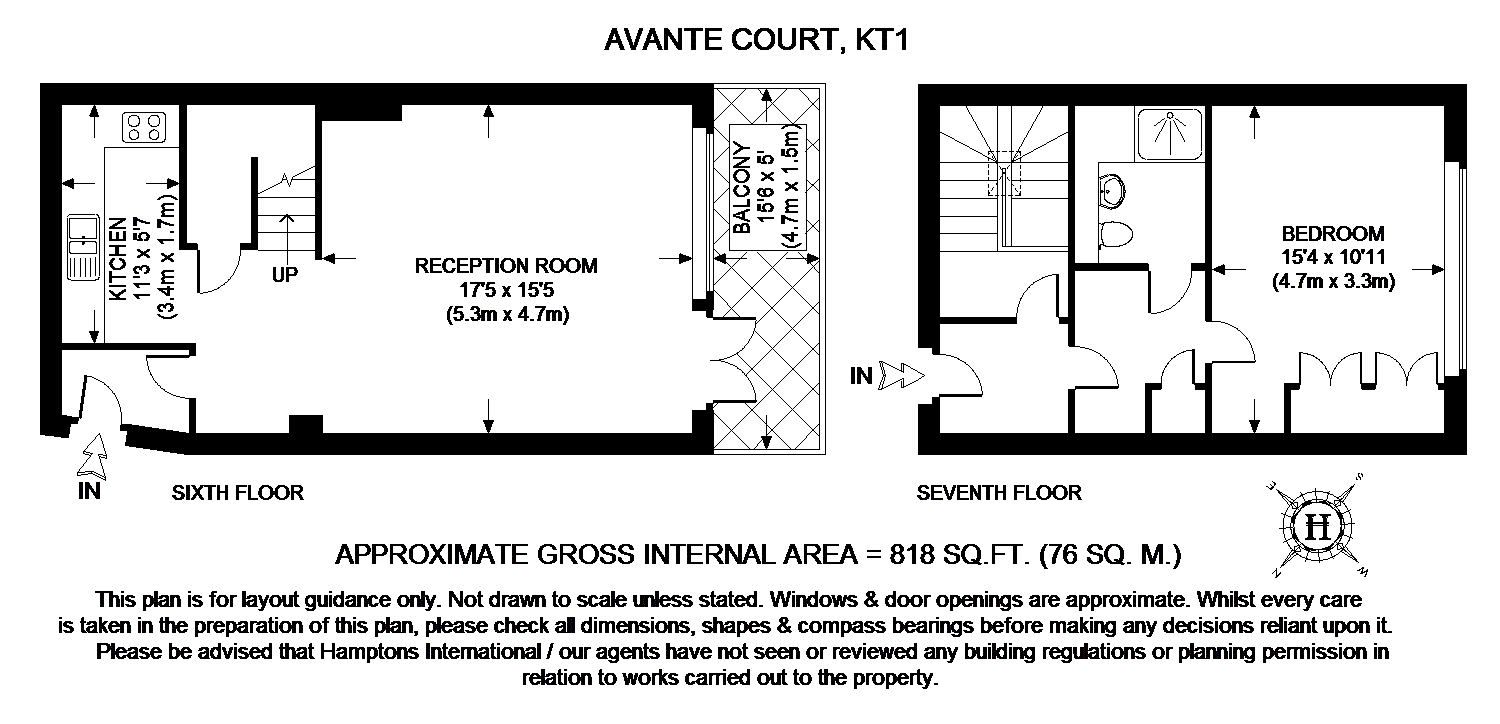 1 Bedrooms Flat for sale in Avante Court, The Bittoms, Kingston Upon Thames KT1