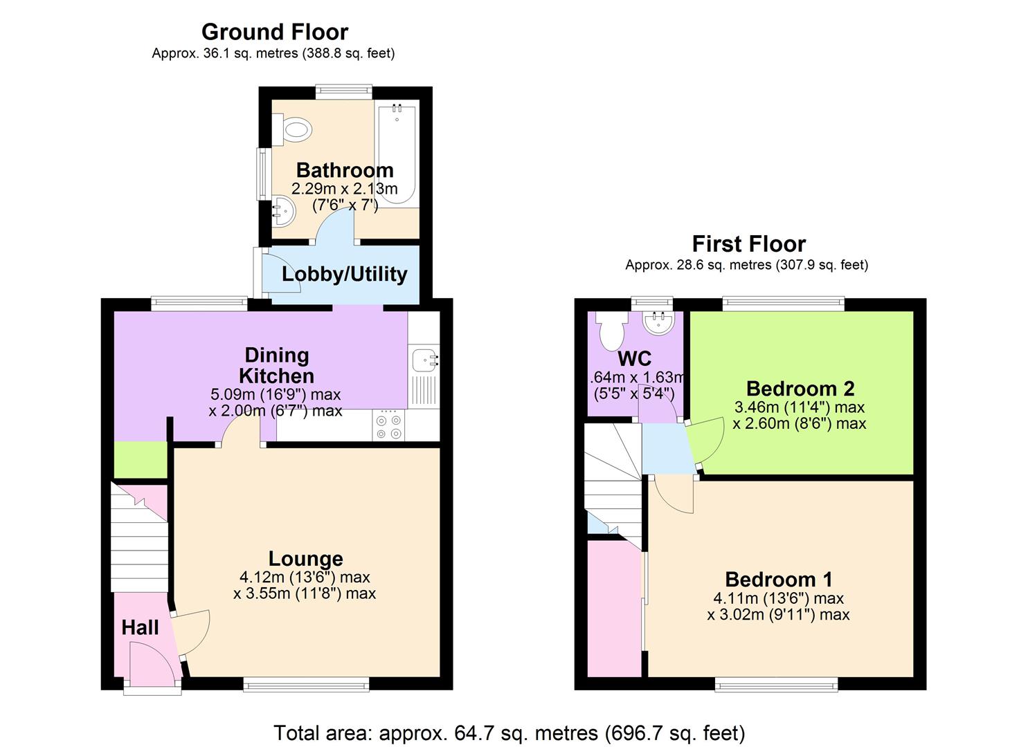 2 Bedrooms Town house for sale in Elford Rise, Nottingham NG3