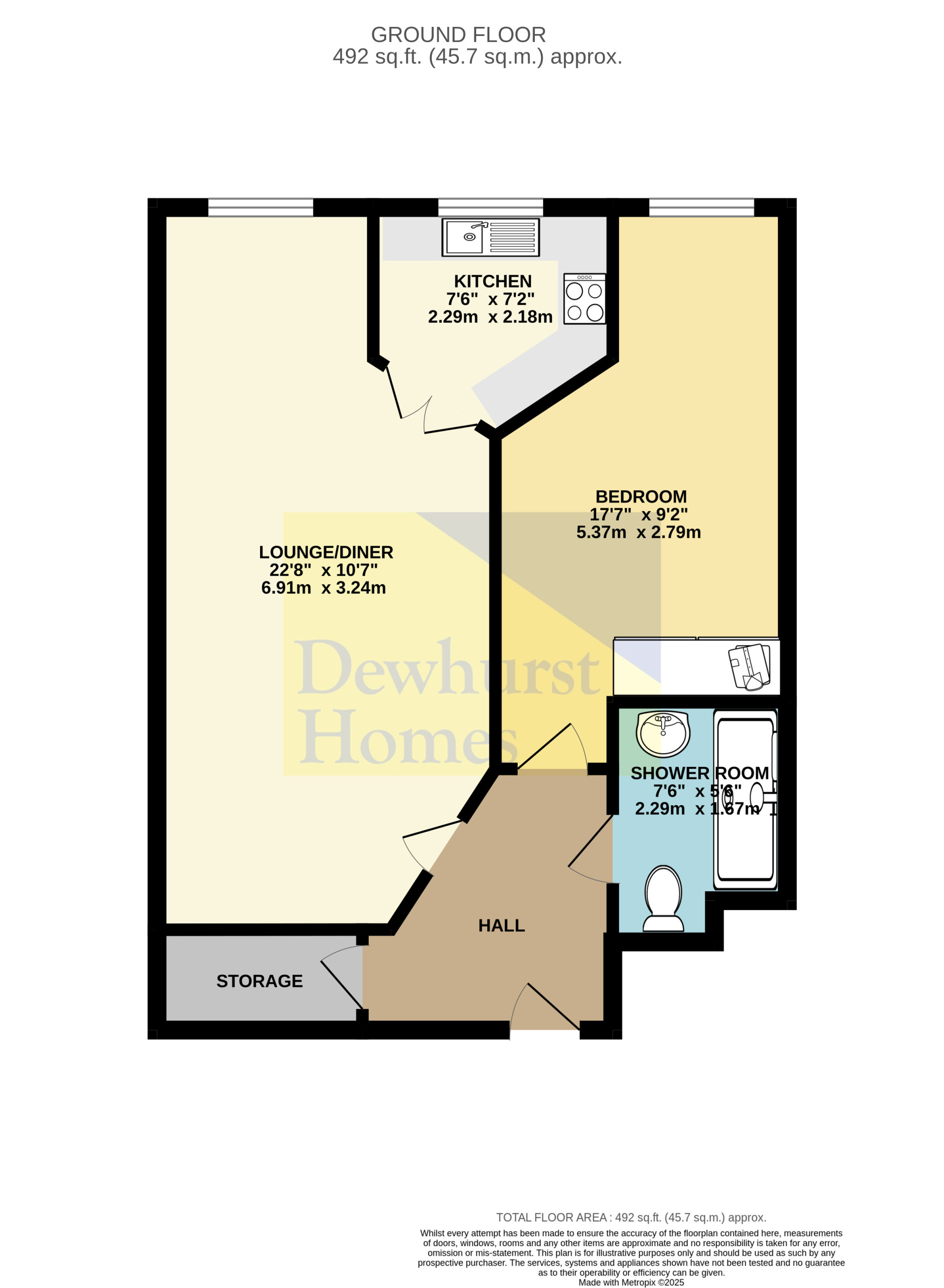 Flat 40 Sandbriggs Court,, Lancaster Road, Garstang floorplan
