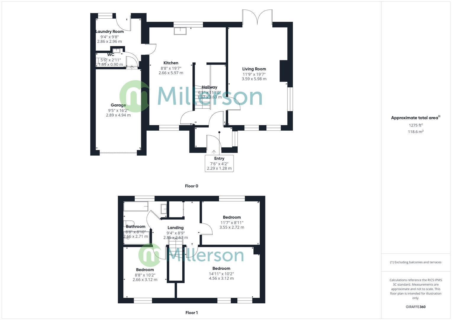 1 The Mowhay, Penhale Barn, Penhale Road, Camborne floorplan