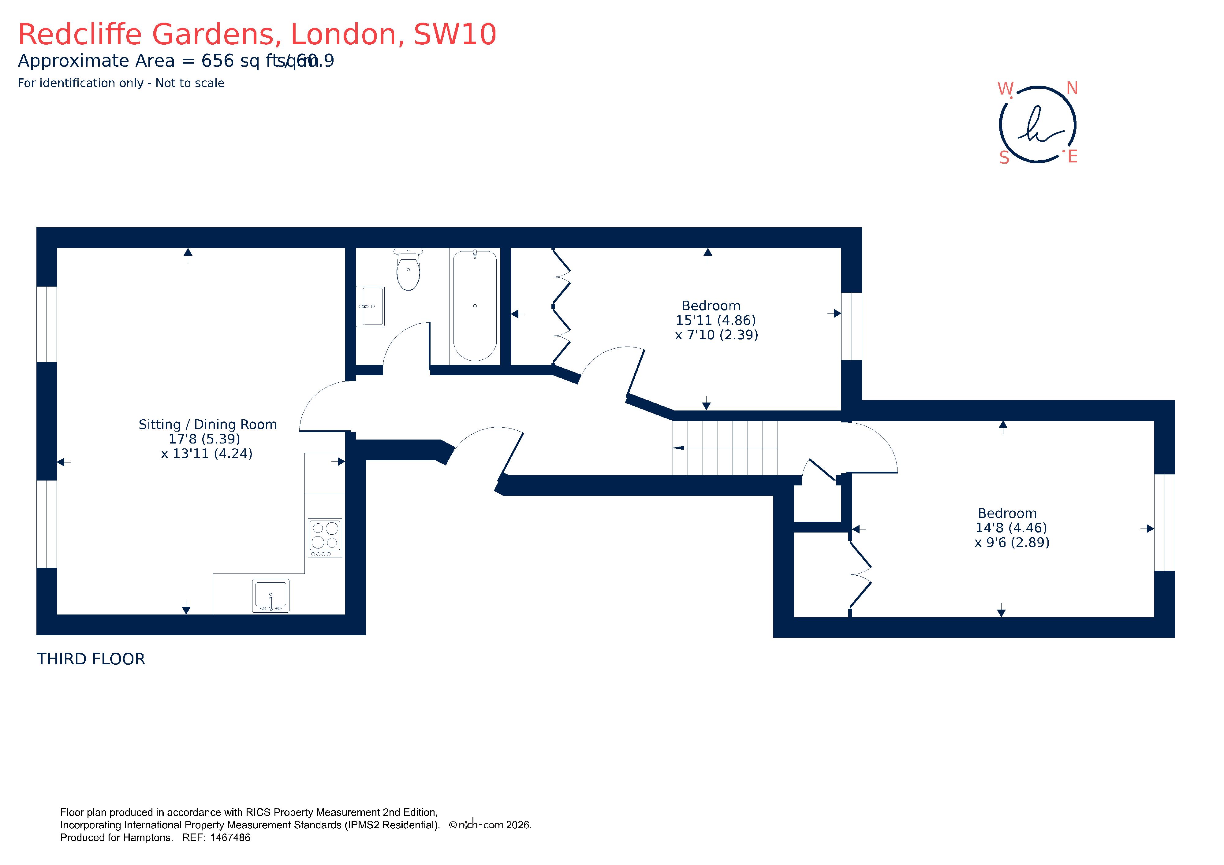 6, 19, Redcliffe Gardens, London floorplan