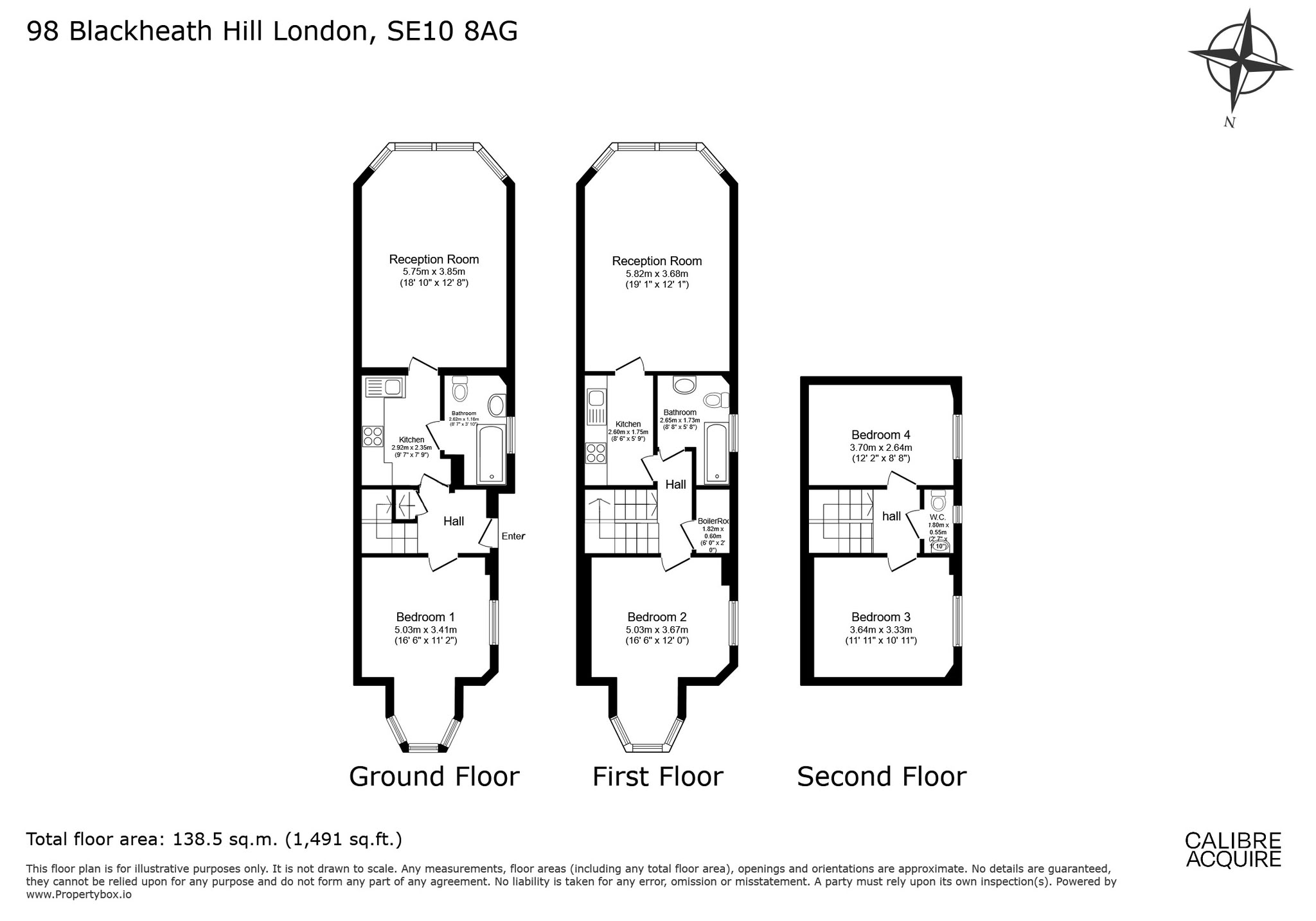 98A, Blackheath Hill, London floorplan
