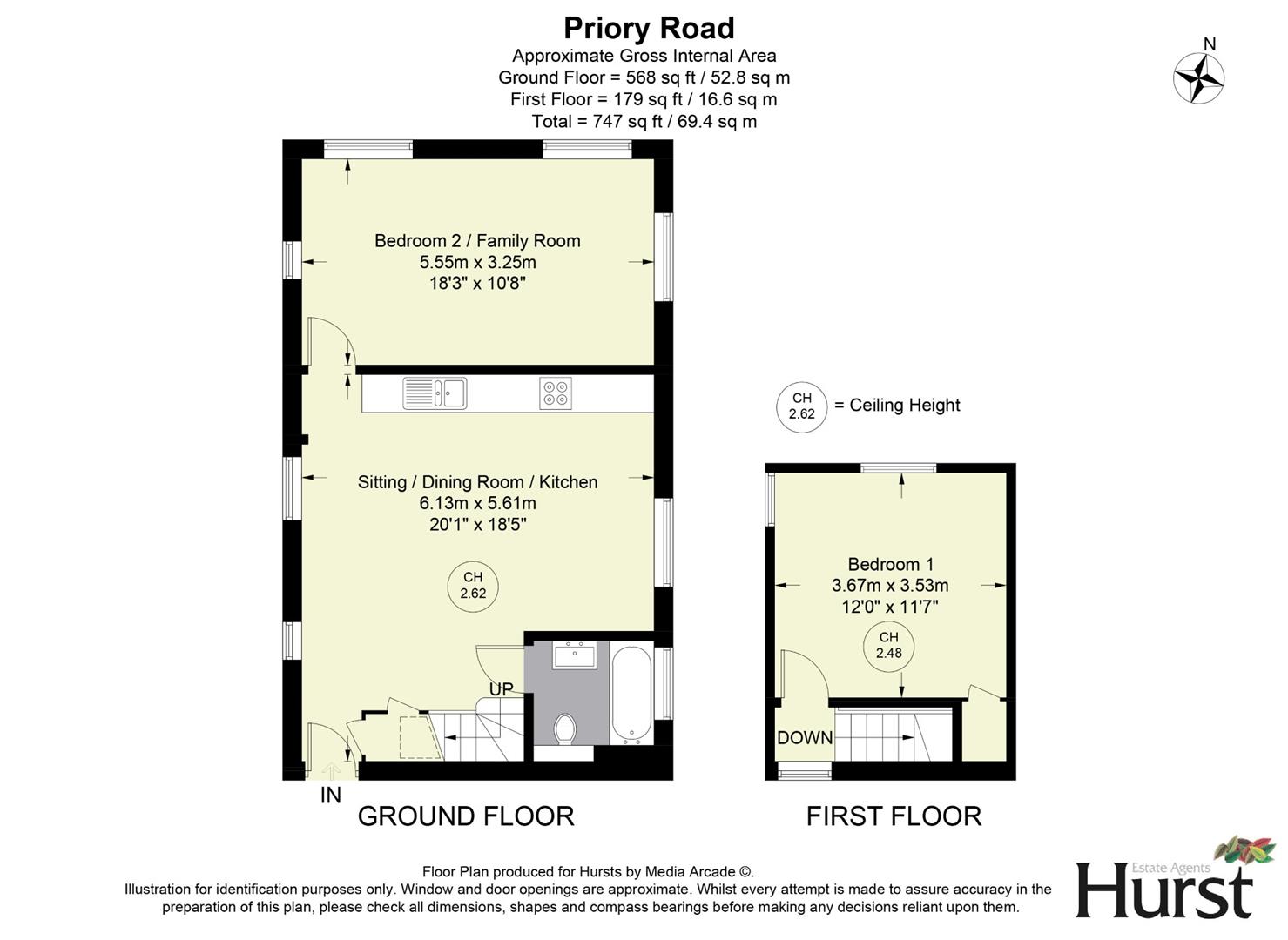 Priory Road, High Wycombe floorplan