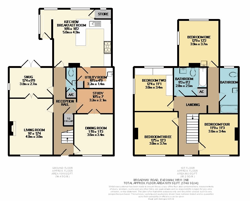 Free property report 25 Broadway Road, Evesham, WR11 3NB Chimnie