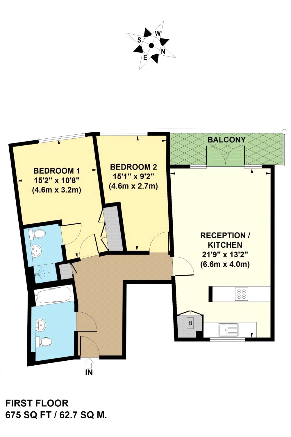 2 Bedrooms Flat to rent in Rosebay House, 21 Hawgood Street, London E3