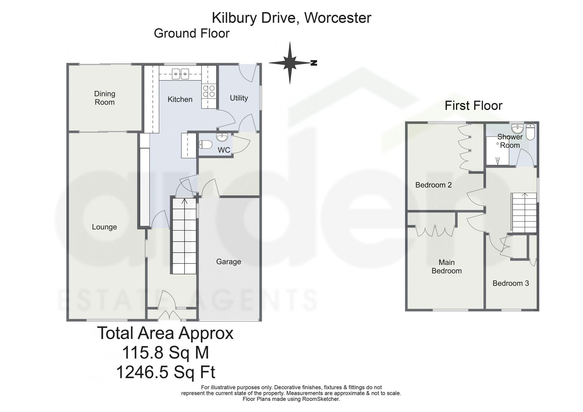 72 Kilbury Drive, Worcester floorplan