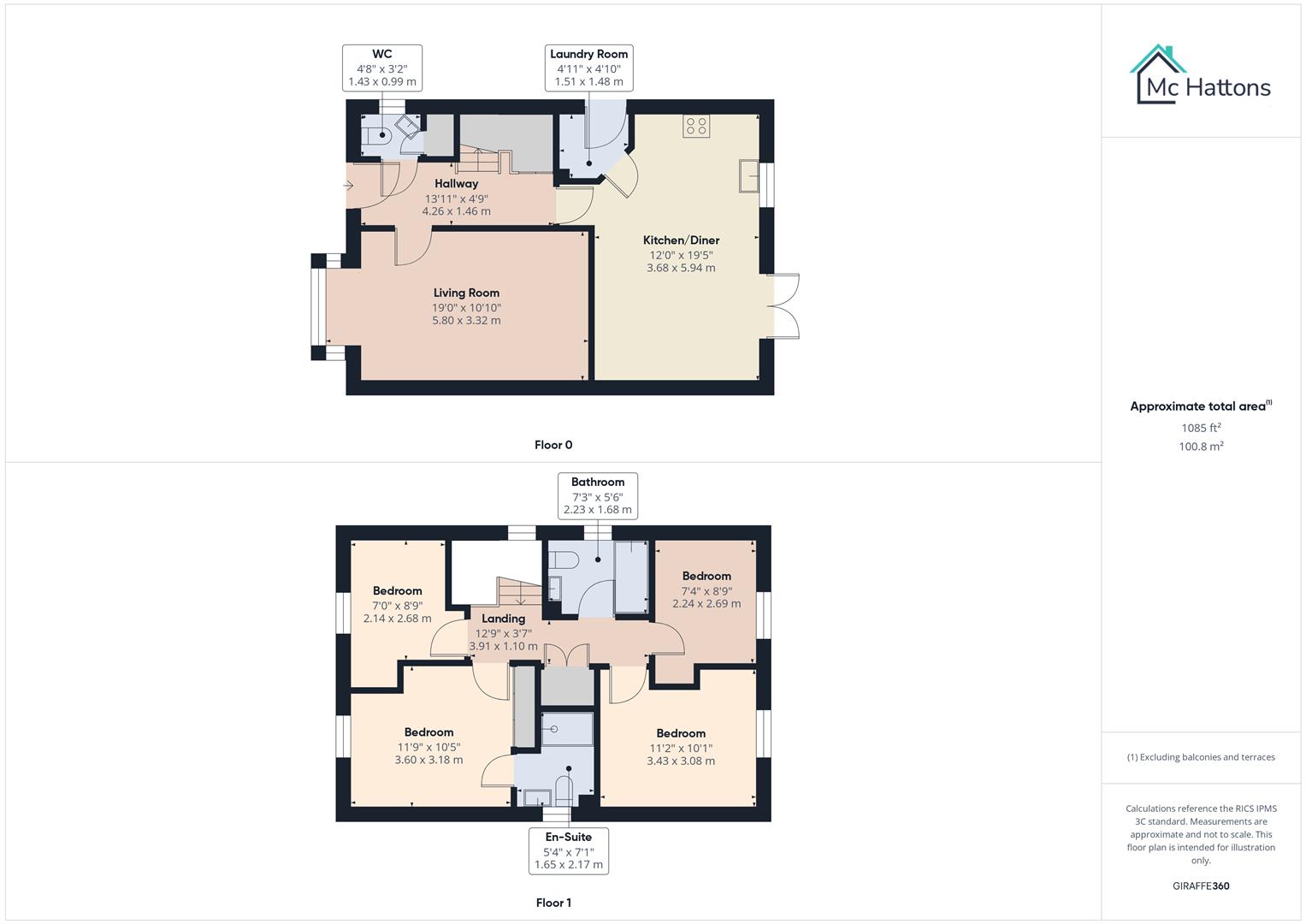 19, Minehead Close, Bridgend floorplan