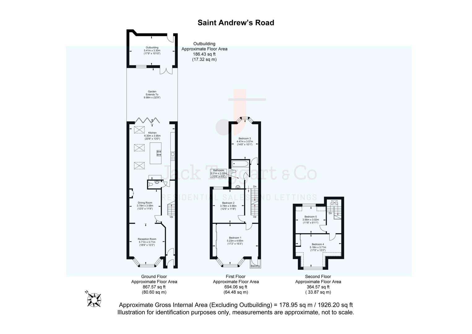 48, St. Andrews Road, Brighton floorplan