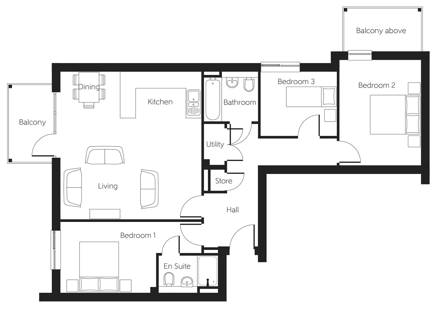 Wellington Road, Wokingham RG40, 3 bedroom flat for sale 63715304
