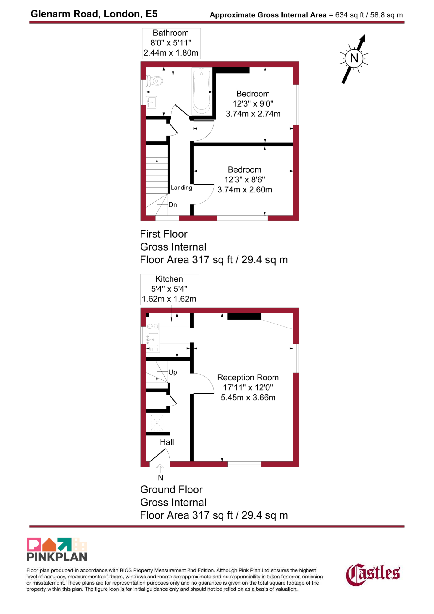 Chapel Keepers Cottage 1C, Glenarm Road, London floorplan