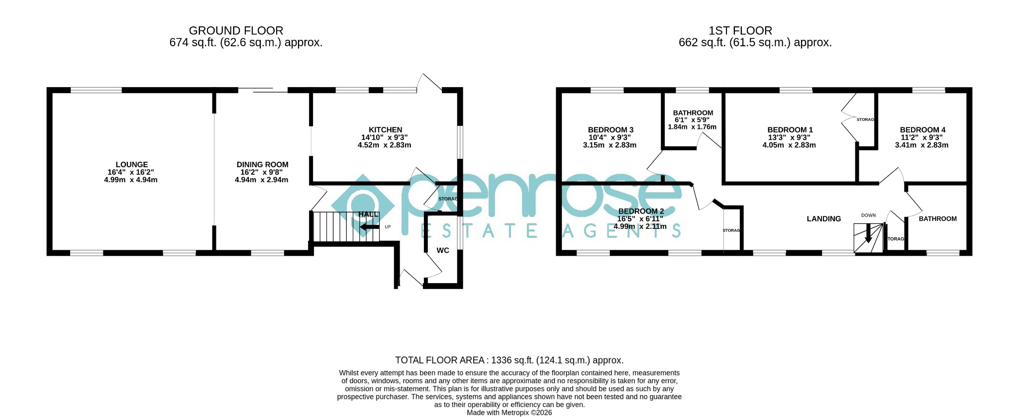 22 Bellerby Rise, Luton, Bedfordshire floorplan