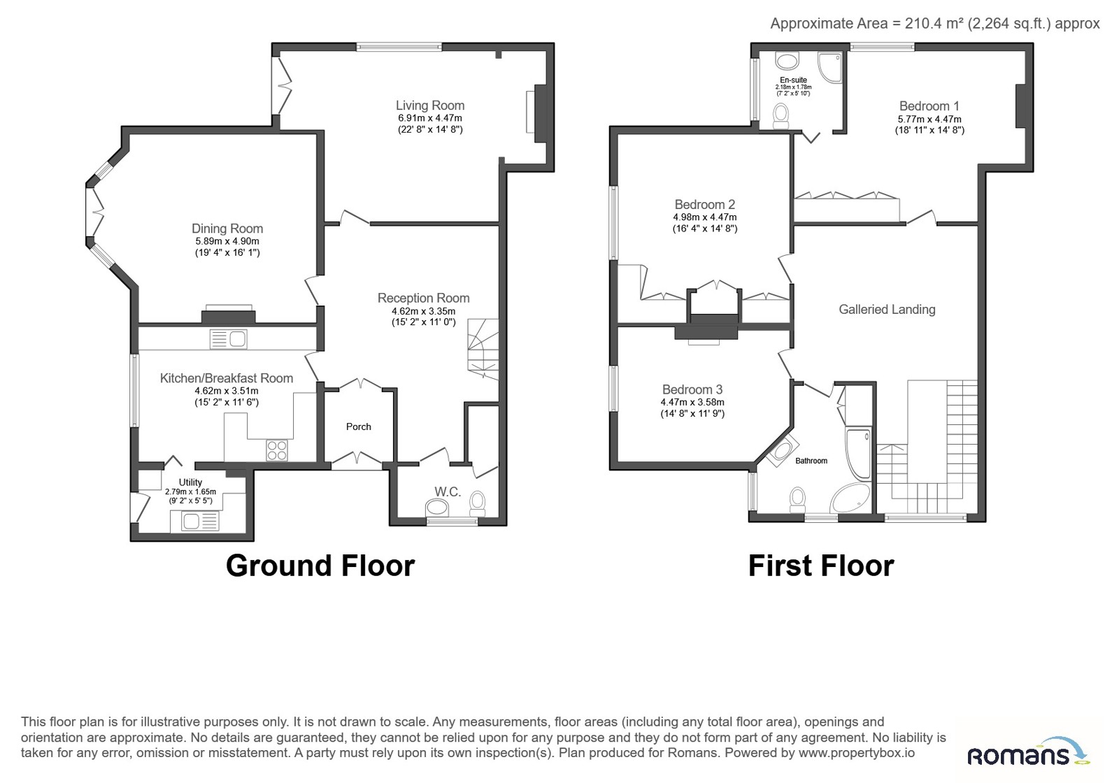 Flat 5, Roscommon, 34, Brackendale Road, Surrey floorplan
