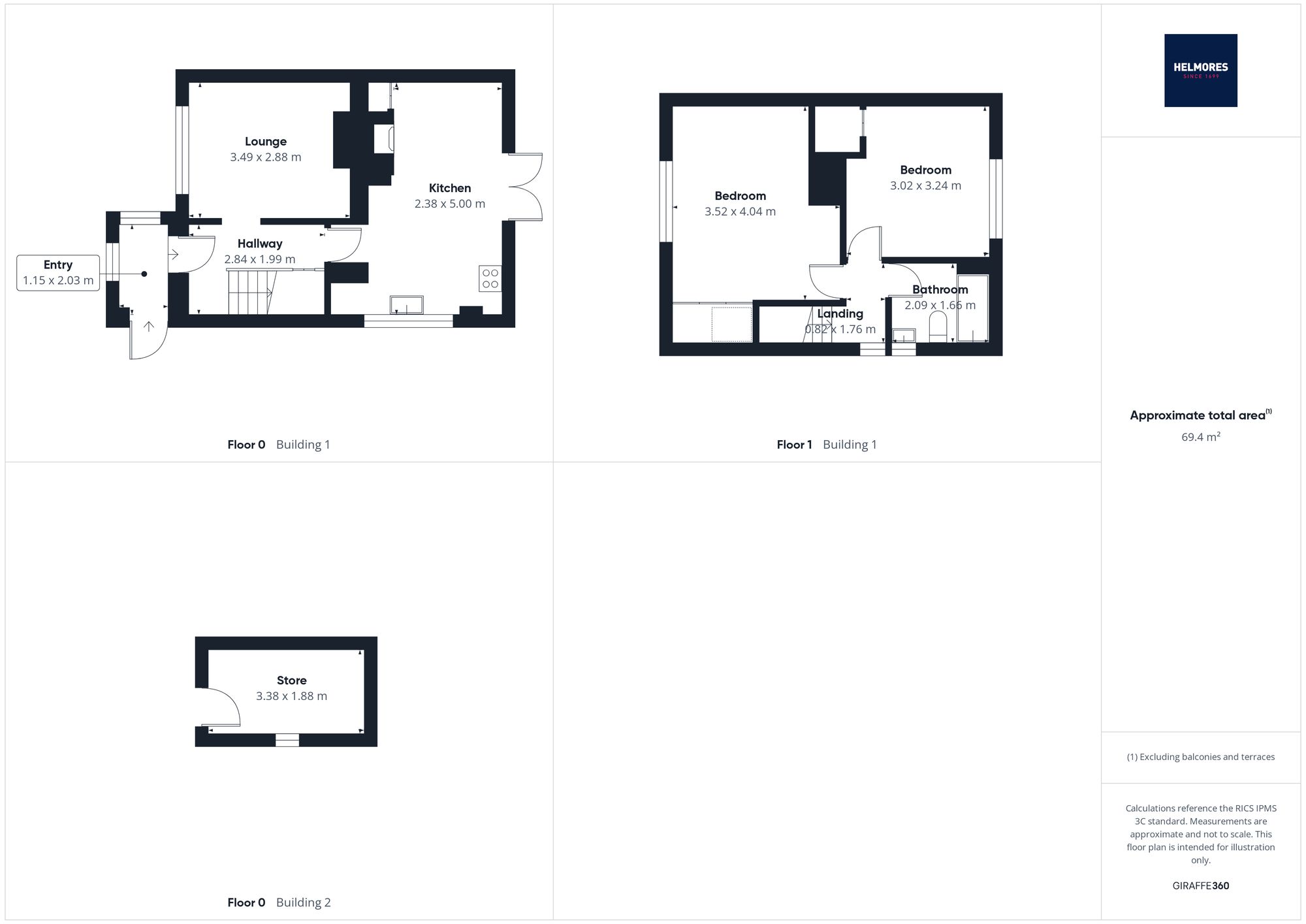 20 Greenaway, Crediton floorplan
