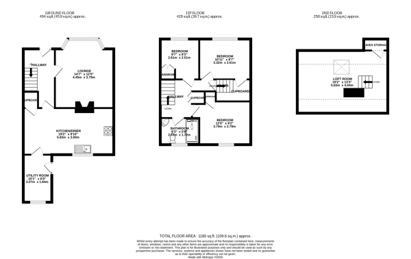 10, Castle Close, Morpeth floorplan