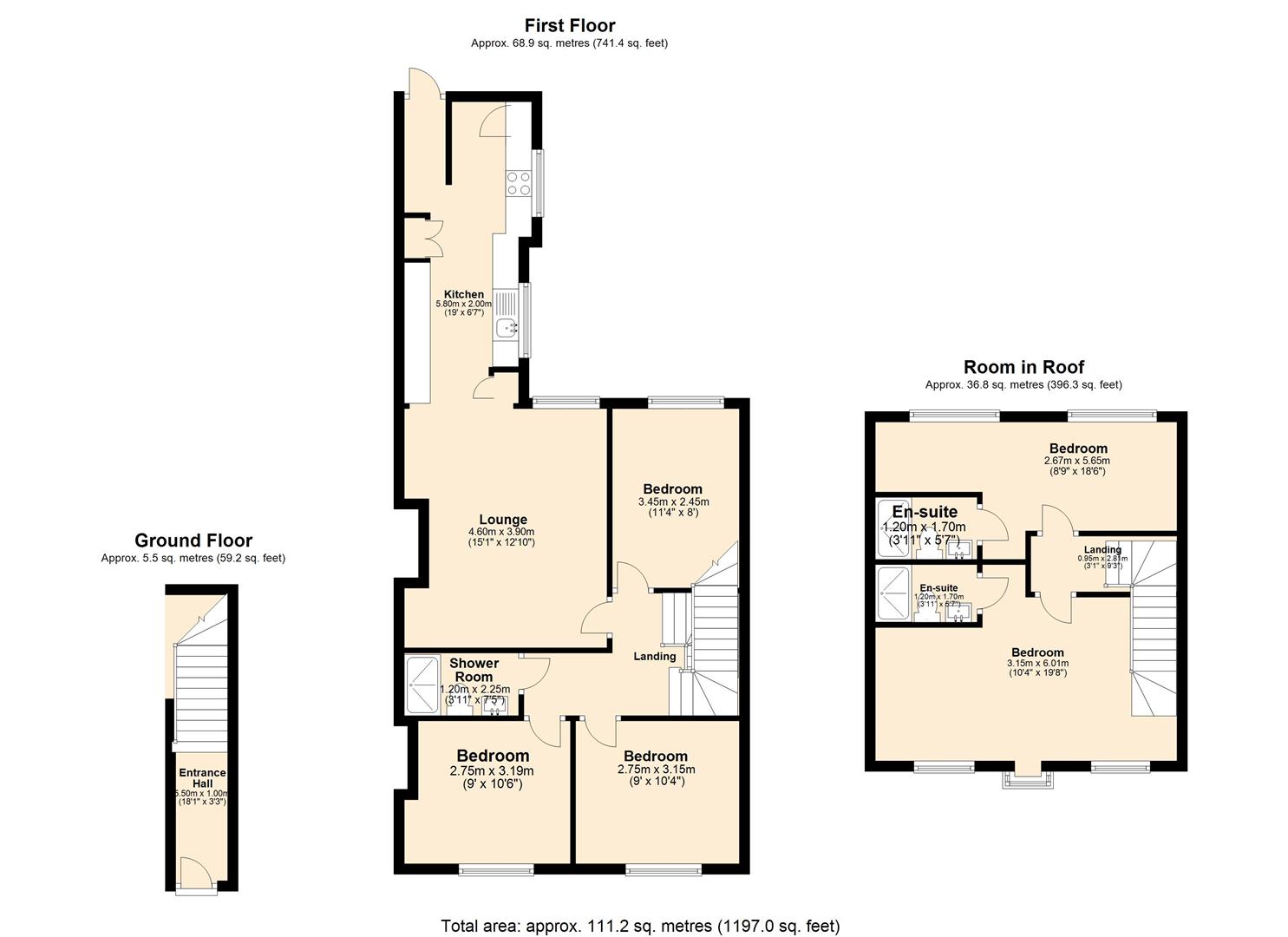 Room 5, 62, Malcolm Street, Newcastle Upon Tyne floorplan