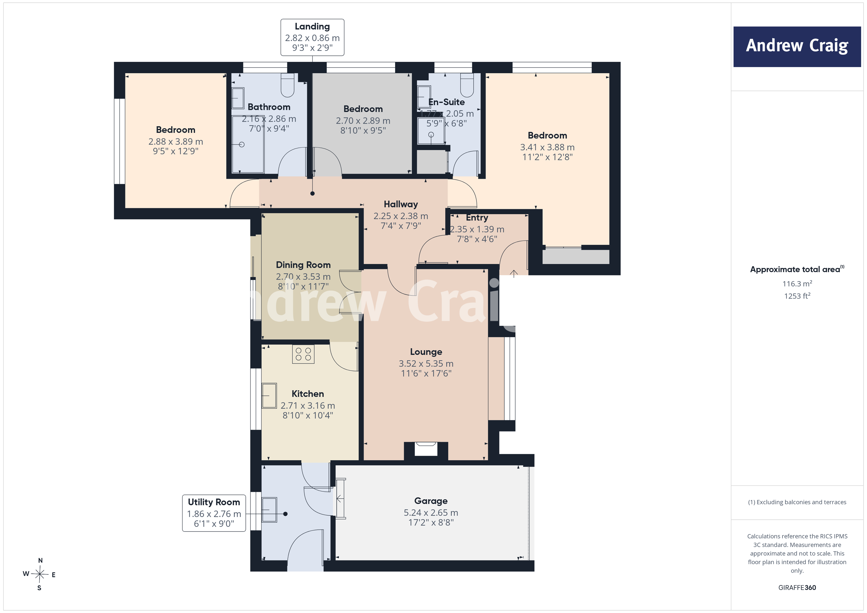 44 The Uplands, Birtley floorplan