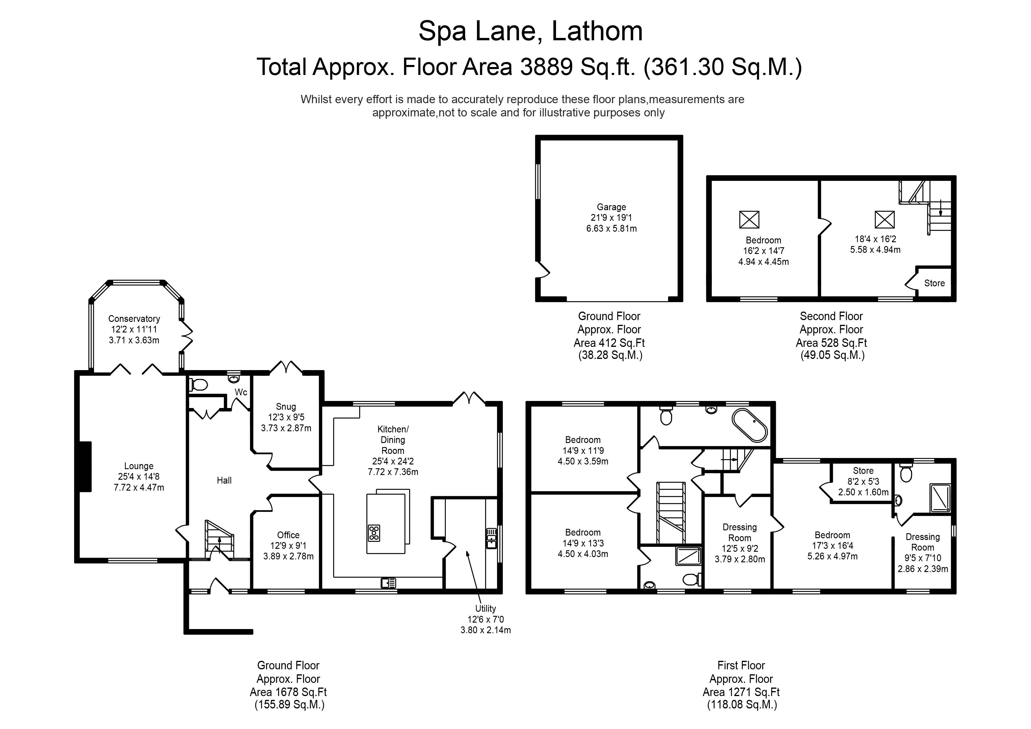 4 Bedrooms Detached house for sale in Spa Lane, Lathom, Ormskirk L40