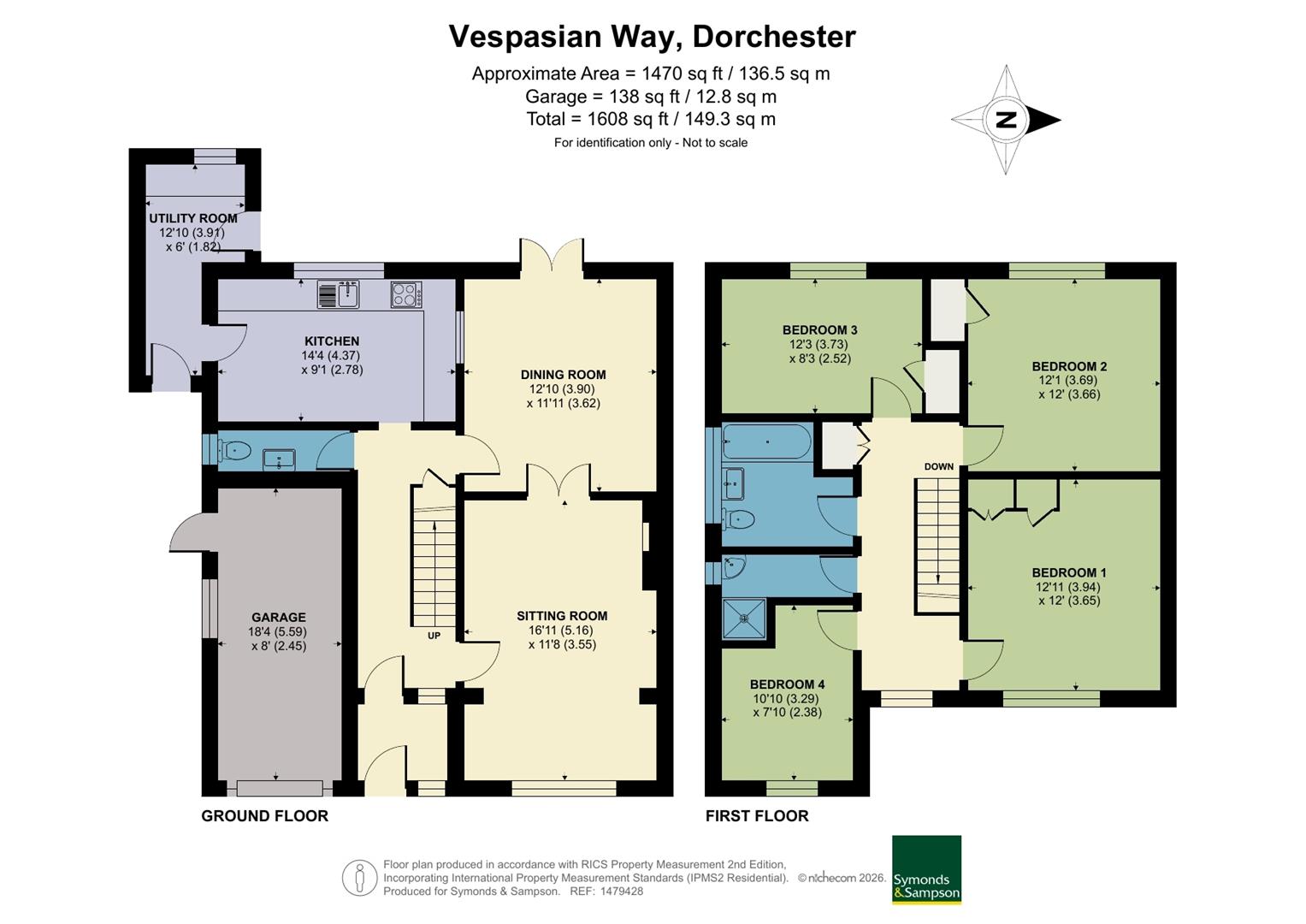 21, Vespasian Way, Dorchester floorplan