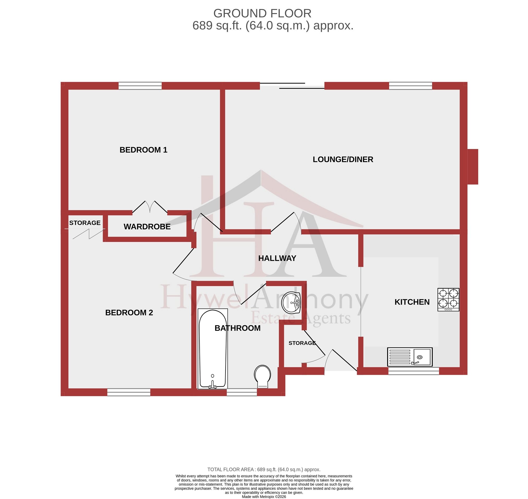12, Ffordd Dinefwr, Cardiff floorplan