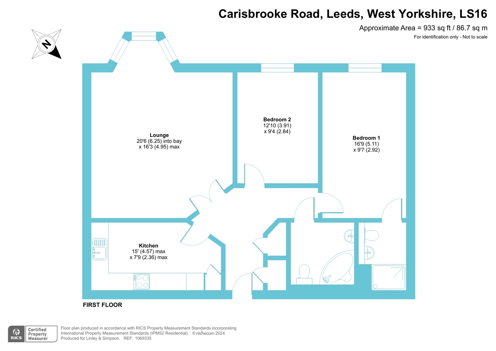 35, Carisbrooke Road, Leeds floorplan