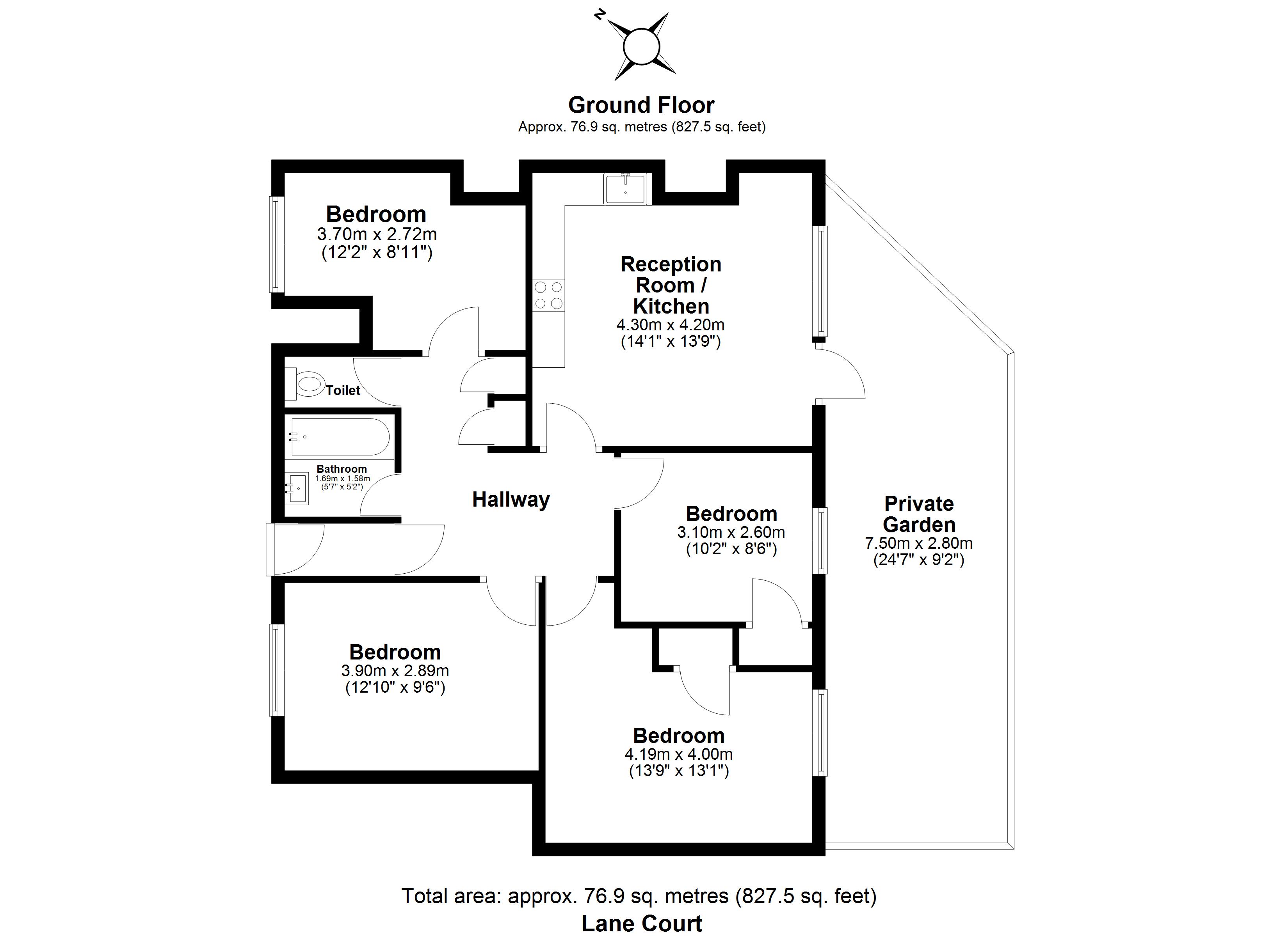 Bolingbroke Grove, London, SW11 floorplan