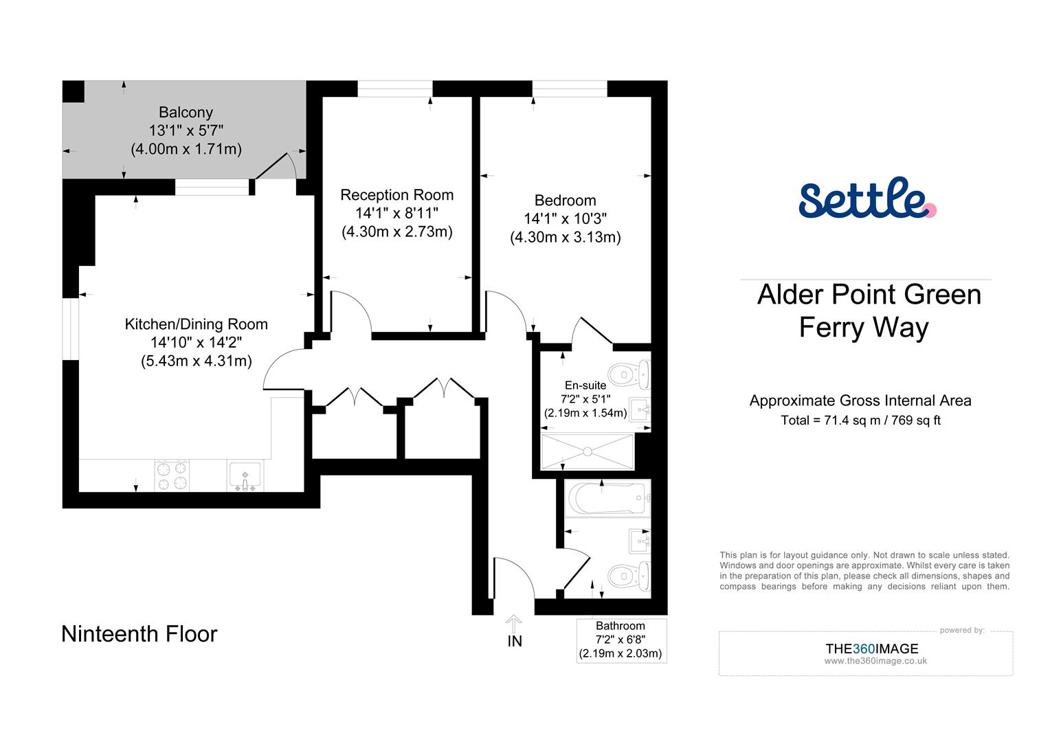 Alder Point, 110, Green Ferry Way, London floorplan