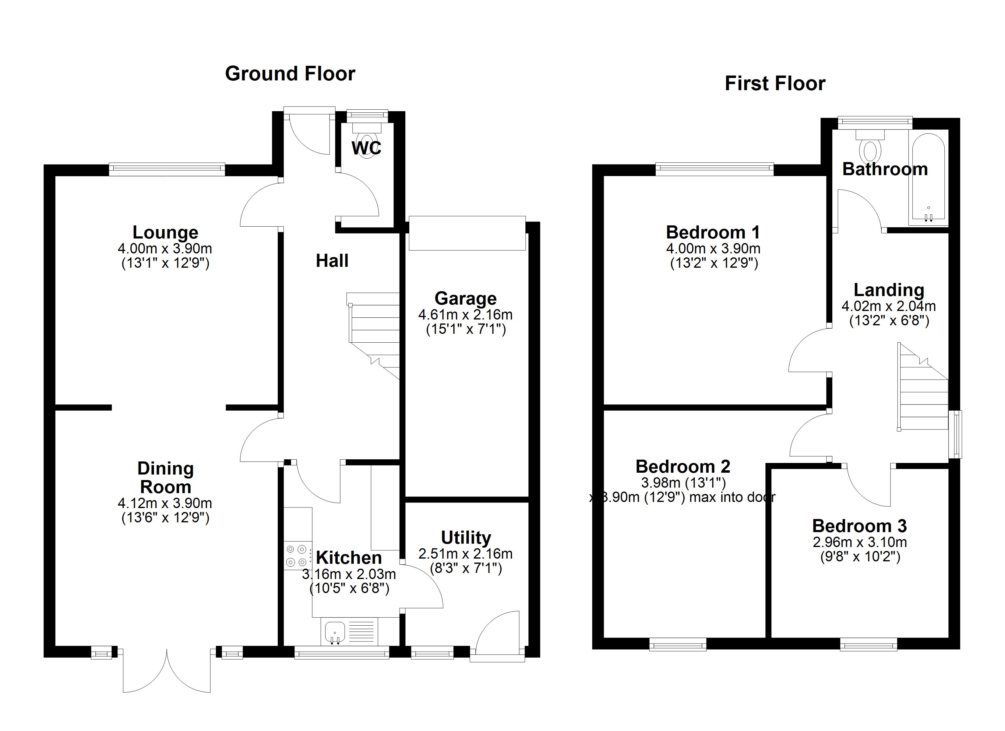 3, Oak Close, Hampshire floorplan