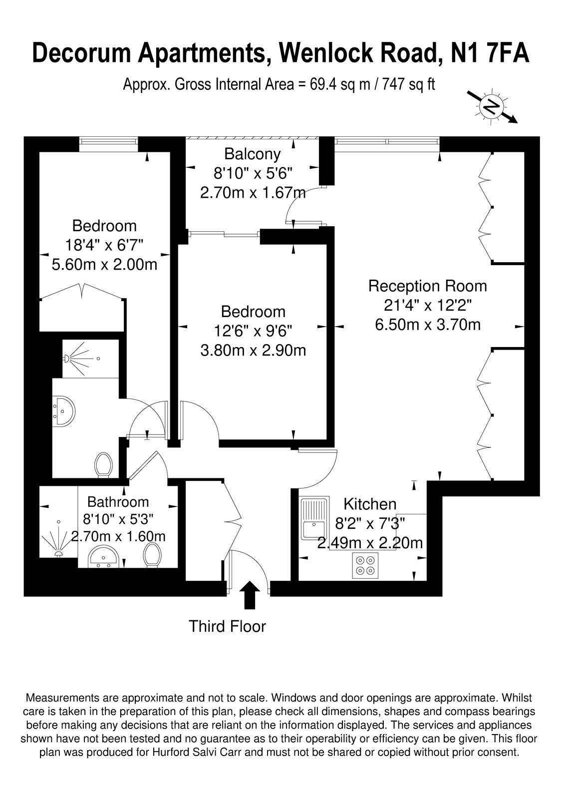 3 Wenlock Road, N1 floorplan