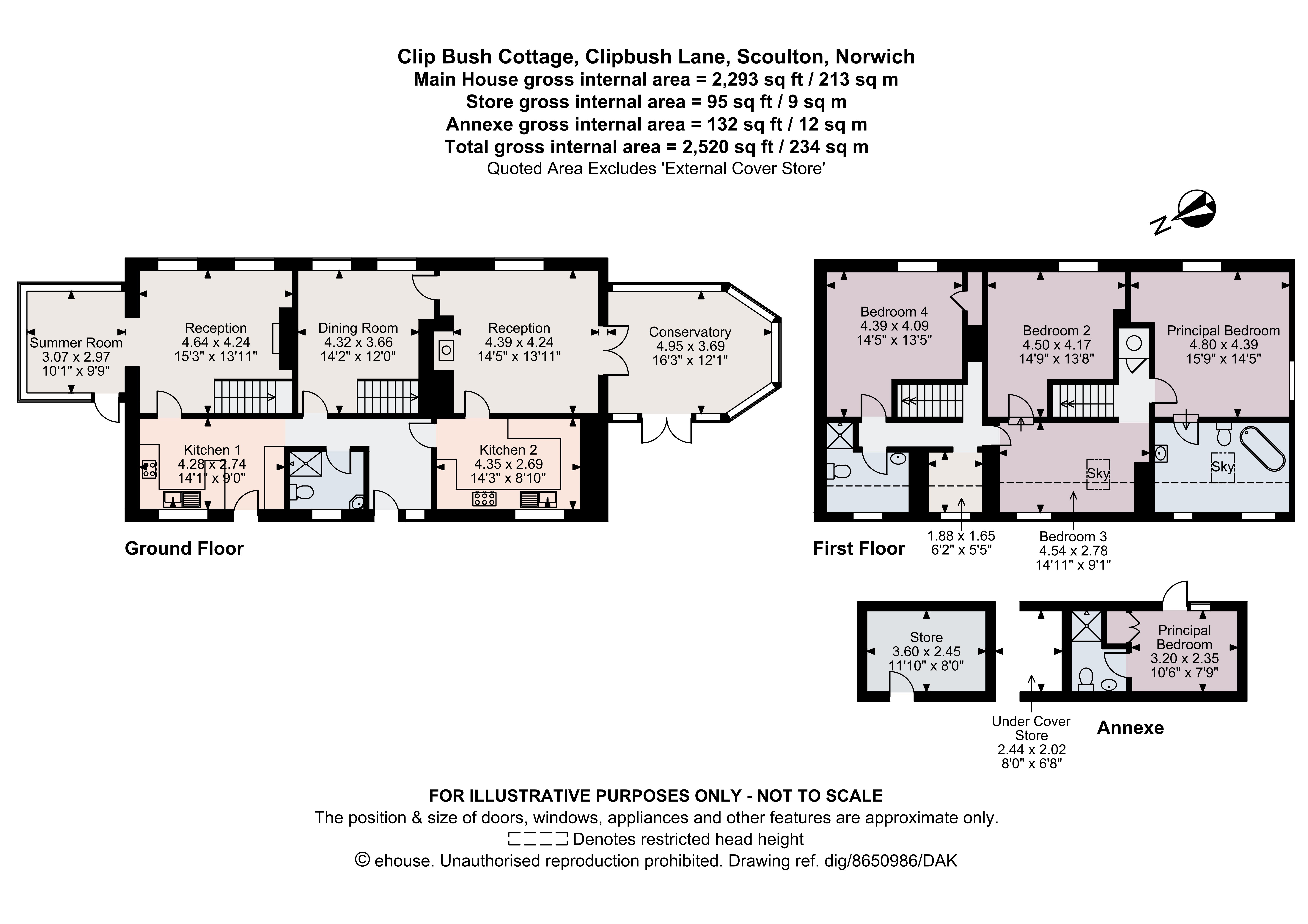 Clip Bush Cottage,, Clipbush Lane, Norwich floorplan