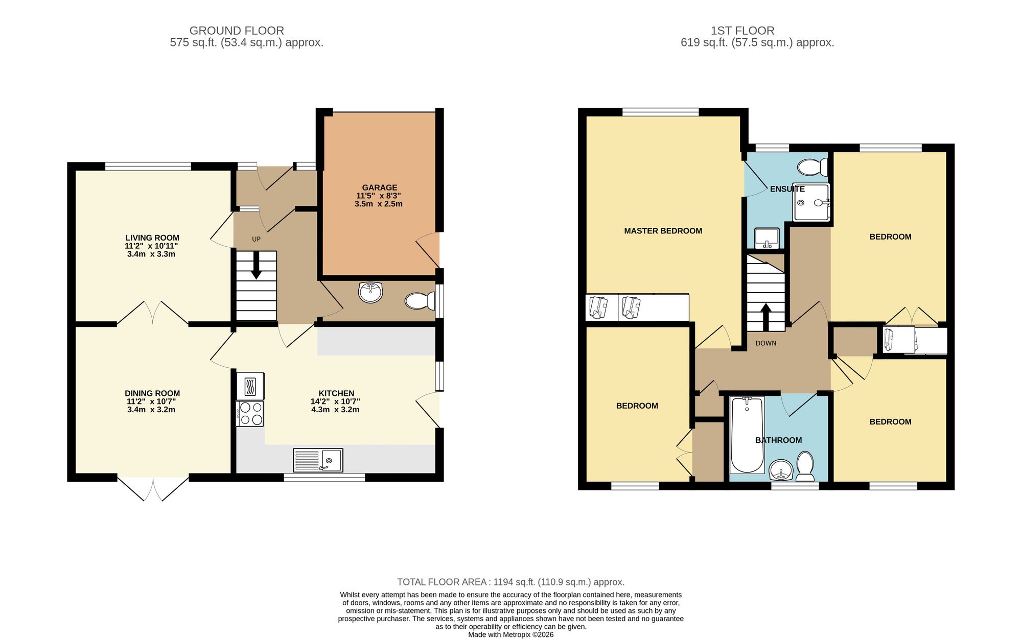 7 Southey Way, Aylesford floorplan