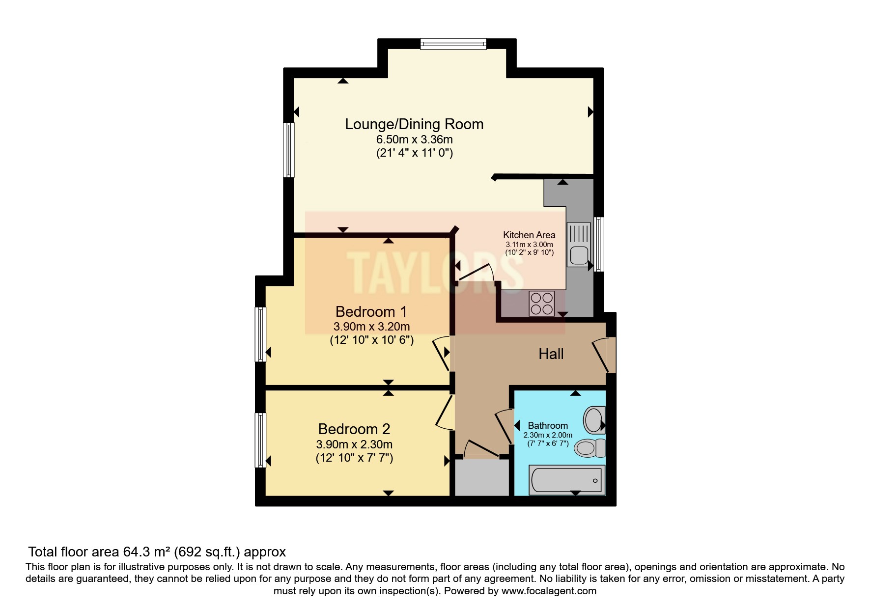 8, Reg Partridge Close, Northampton floorplan